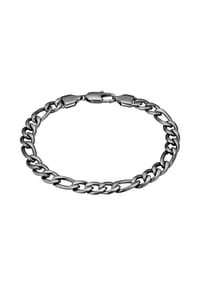 TRUE REBELS - Herren Armband aus Edelstahl in gunmetal - gunmetal