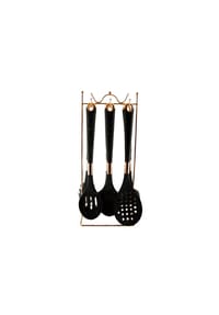 ALMINA® - 7 teiliges Küchenhelfer-Set aus Silikon Kochgeschirr Ständer - 