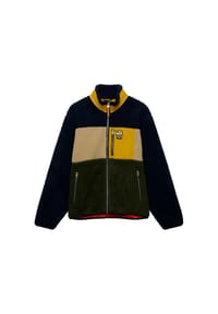 Superdry. - Jacke Retro Zip Fleece - dunkelblau