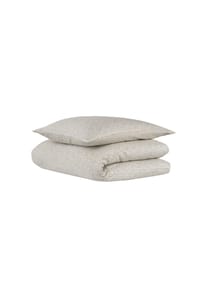 uncover by SCHIESSER - Bettwäscheset Punto - Baumwollsatin - 2-teilig - Beige