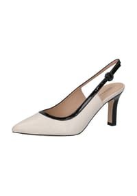 PETER KAISER - Leder Pumps - Beige/Schwarz