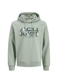 ORIGINALS by JACK & JONES - Hoodie, Rippbündchen, für Herren - 176366 GREEN