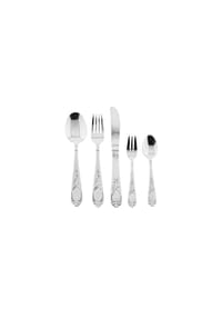 mulex® - Rococo 30-teiliges Besteckset aus hochwertigem 18/10-Edelstahl - Silber 30-teilig