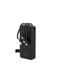 COFI - Dudao K11 Pro 20000 mAh Powerbank mit integrierten Kabeln – Schwarz - 