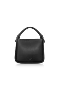 LePARMENTIER PARIS DUPLO SMALL - Duplo Small Top Handle bag - black