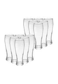 VAN WELL - Weizenbiergläser (geeicht) Bavaria 0,5 l 12er Set transparent - transparent