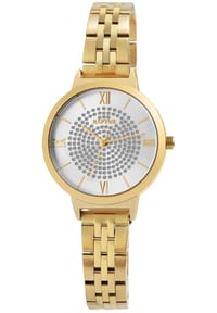 RAPTOR Raptor - Damen Quarz Armbanduhr Marienne mit Edelstahlgliederarmband - 3 ATM - Mineralglas - gold-silber-weiß #1