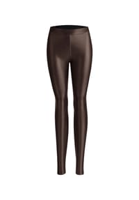 nur die - Vegane Leggings in Leder-Optik Relax & Go - braun