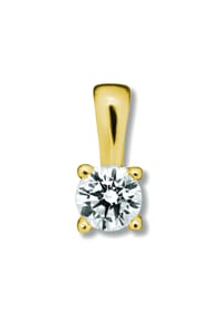 ONE ELEMENT Timeless Diamonds - 0.1 ct  Diamant Brillant Anhänger aus 585 Gelbgold - gold