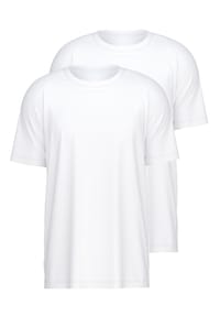 CALIDA - T-Shirt, Rundhals-Ausschnitt, blau, für Herren - 001 WEISS