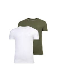 GANT - Herren T-Shirt, 2er Pack - C-NECK T-SHIRT 2-PACK, Rundhals, kurzarm, Cotton - Grün (Dry Herb)