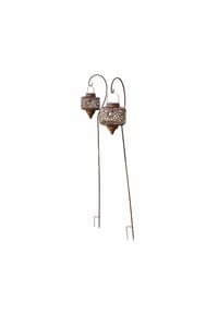 LOBERON - Solar-Laterne 2er Set Robelline antikbraun - antikbraun