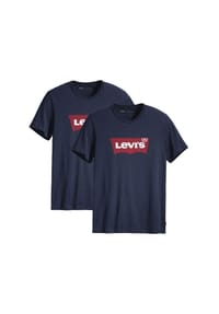 Levi's® - Herren T-Shirt 2er Pack - "Graphic Set-In Neck", Rundhals, Baumwolle - Blau
