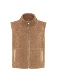 olsen - Weste mit Stehkragen, Wendefunktion und Reißverschluss - Hazelnut
