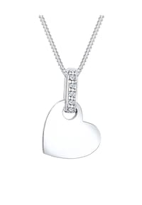 elli. DIAMONDS - Halskette Herz Liebe Diamant (0.025 Ct.) 925 Silber - Silber