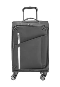 GLOBETROTTER - LAUCHERT 4-Doppelrollen-Trolley, Zweiwegereißverschluss, TSA-Kombinationsschloss - BLACK