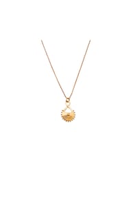 LES REINES - Aurora – Lange Minimalistische Halskette, 24K vergoldet - Gold