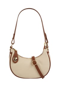 Samantha Look - Handtasche Echt Leder, Made In Italy - beige