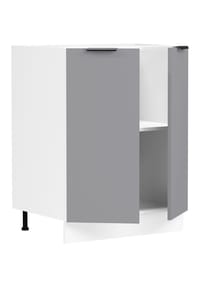 Vicco Küchenunterschrank Fame-Line, Grün-Gold Landhaus/Anthrazit, 60 cm
