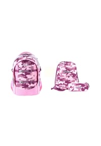 2be® 2BeCombo - Schulrucksack Camoflage im 3er Set  mit Turnbeutel und Federmäppchen - Camoflage