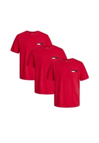 JACK & JONES - T-Shirt 3er Pack Corp - Black / small print