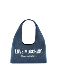 LOVE MOSCHINO Denim Signature Love - Denim Signature Love Schultertasche 34 cm - denim