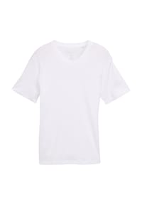TOM TAILOR - T-Shirt Kurzarmshirt - weiß