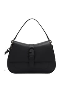 FURLA FLOW - Henkeltasche, Leder, Magnetverschluss, für Damen - NERO