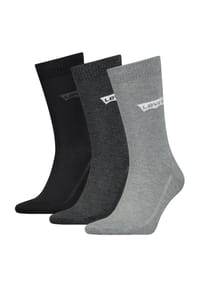 Levi's® - Socken, 3er Pack, Rippbündchen, für Herren - 001 BLACK