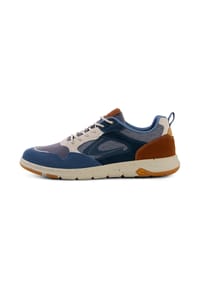 camel active - Leder/Textil Sneaker - Blau/Beige