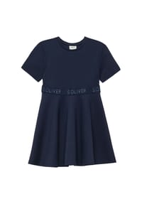 s.Oliver - Kleid, Glitzergarn, für Kinder - blau