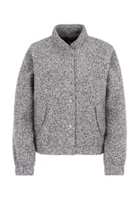 COVERED - Jacke WILLOW Vorne schließbar durch Druckknöpfe - grey melange