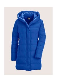 MADELEINE - Lange Steppjacke mit Kapuze - royalblau