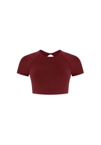 SMILODOX - Crop Shirt Soheli - Blau