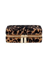 WOLF - Savanna Schmucktasche mit Leopardenmuster und Reißverschluss - bicolor