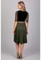 EDELNICE Midi Dirndl Livia Samt Grün Bild 9