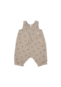 maximo® - GOTS BABY BOY-Overall, 3/4 Länge, Musselinstoff - altindigo-weiß-streifen