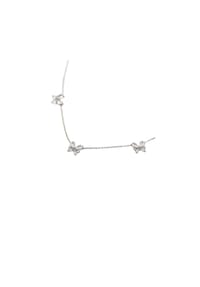 LEIS - Kette 925/- Sterling Silber 6 Zirkonia - weiß
