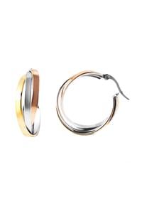 Adelia's - Damen Creolen aus Edelstahl - gold