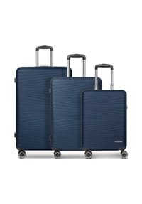 FRANKY Dallas 3.0 - Dallas 3.0 4 Rollen Kofferset 3-teilig mit Dehnfalte - black