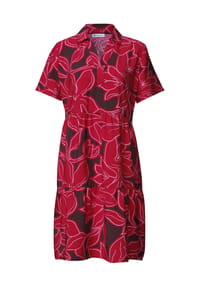 Street One - Volantkleid, knielang, für Damen - 37504 SALSA RED