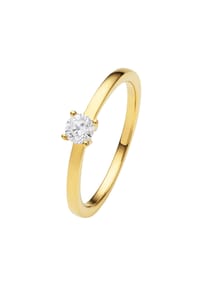 ONE ELEMENT - 0.25 ct Diamant Brillant Ring aus 585 Gelbgold - gold