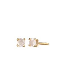 elli. PREMIUM - Ohrringe Ohrstecker Mondstein Regenbogen 925 Sterling Silber Vergoldet - Gold