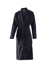 JOOP! - BADEMANTEL UNI PIQUÉ Herren-Kimono 46/48, Navy - Anthrazit