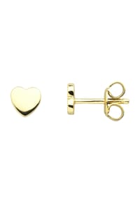 XENOX - Damen Ohrstecker "Herz XS3488GN", 925er Silber - gold