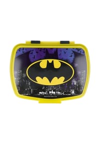 Batman - Batman Kinder Brotdose – Lunchbox Pausenbox Schulbrotbox - Schwarz 5,6x14x17cm