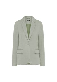 olsen - Blazer mit Jacquard-Dessin und Reverskragen - Moss Green