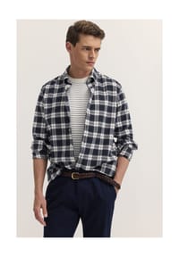 bugatti - Freizeithemde Seasonal Collection, Modern Fit, Langarm, Button-Down-Kragen, für Herren - 080 BRAUN