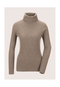 MADELEINE - Rollkragenpullover aus Kaschmir - cappuccino / melange