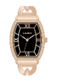 MANGUUN - Damen Armbanduhr - SCHWARZ/ROSEGOLD